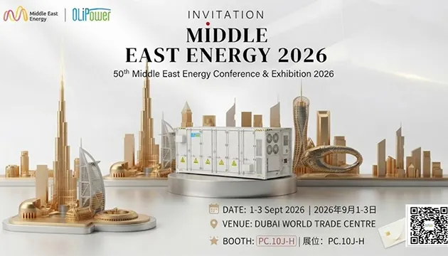 OLiPower to Showcase Advanced Energy Storage Systems at Middle East Energy (MEE) 2026